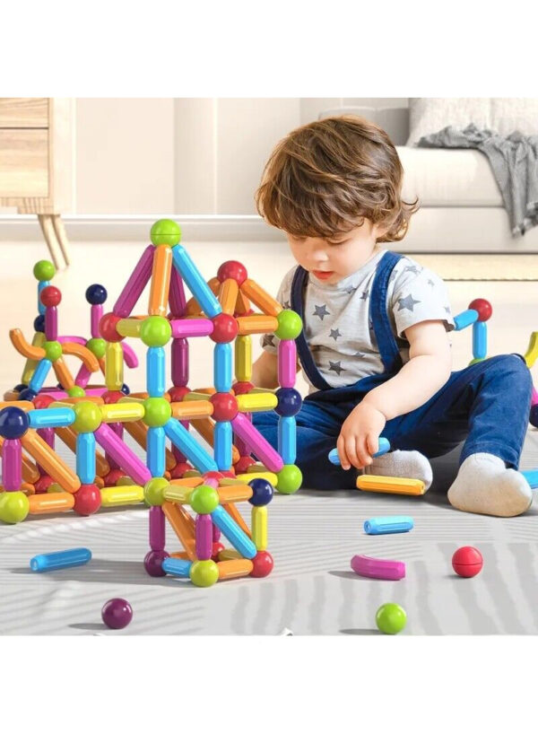 118 Pcs Age 3+ Magnetic Piping Building Block