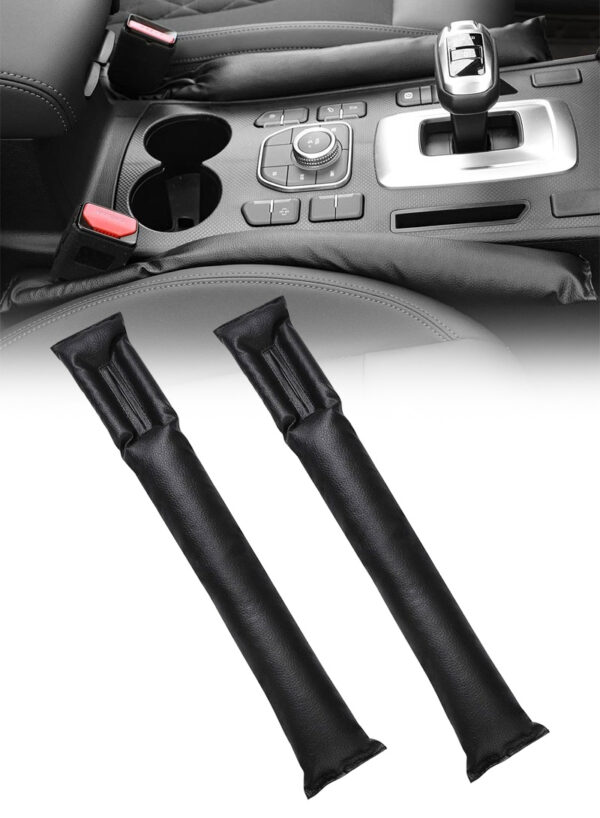 2-Pcs PU Universal Car Seat Gap Filler